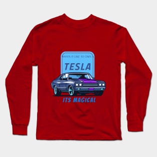 Tesla Car Long Sleeve T-Shirt